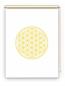 Preview: Rollo Blume des Lebens gelb blanco